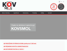 Tablet Screenshot of kovsmol.sk